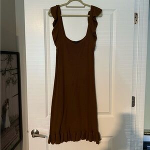 House of Harlow Brown Knit Dress